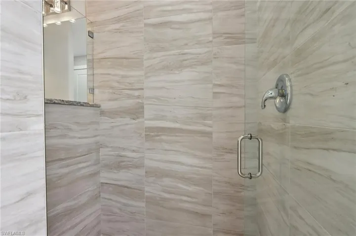 Tiled shower