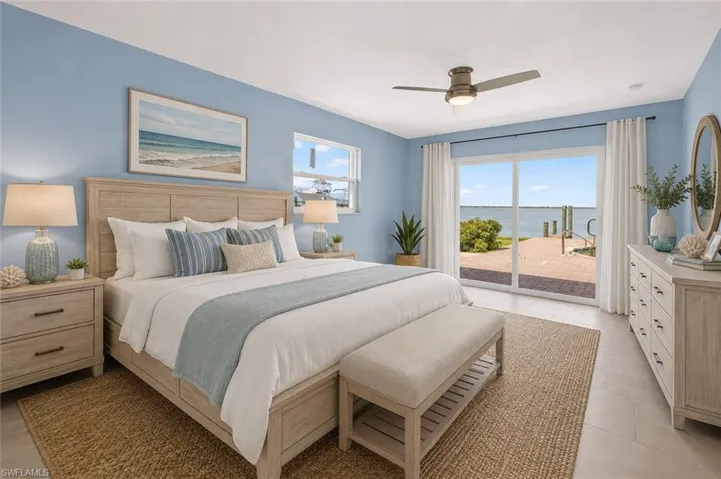 Virtually Staged master bedroom