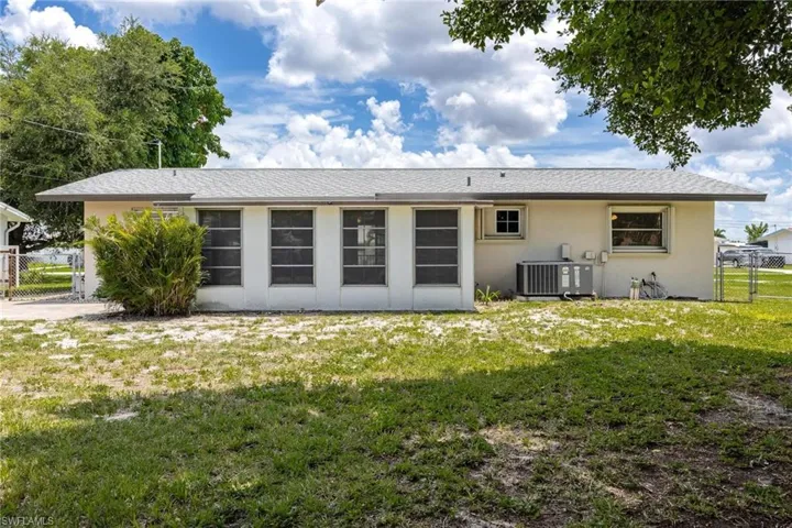 Back of property
