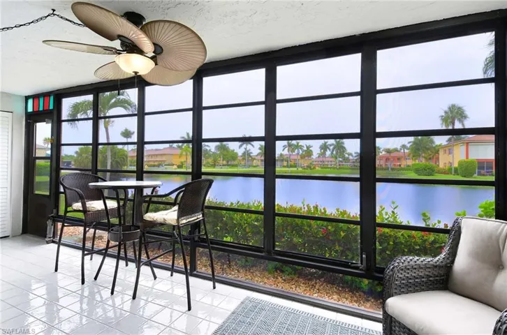 Tiled Lanai with Glass enclosure and screens
