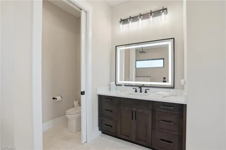 Primary bathroom and private water closet