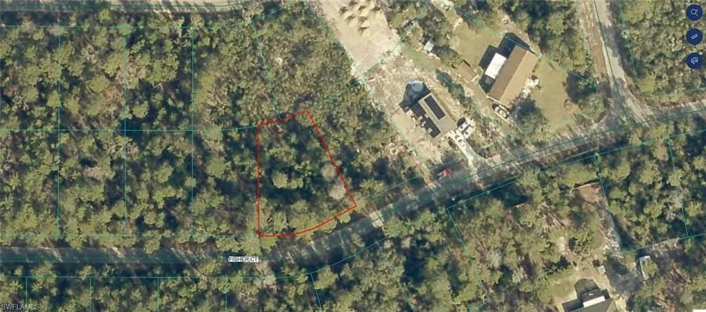 Aerial Survey. Overhead documentation of the property showing structures, vegetation coverage, and site layout