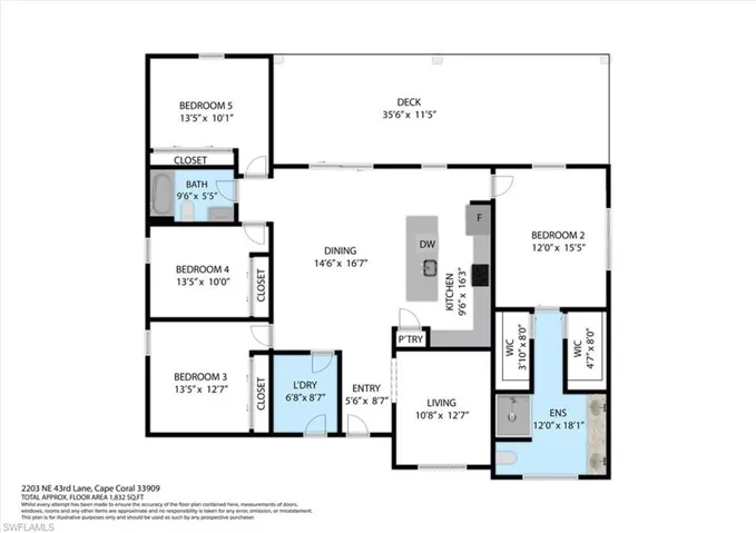 2203 NE 43rd  LN, Cape Coral, FL 33909