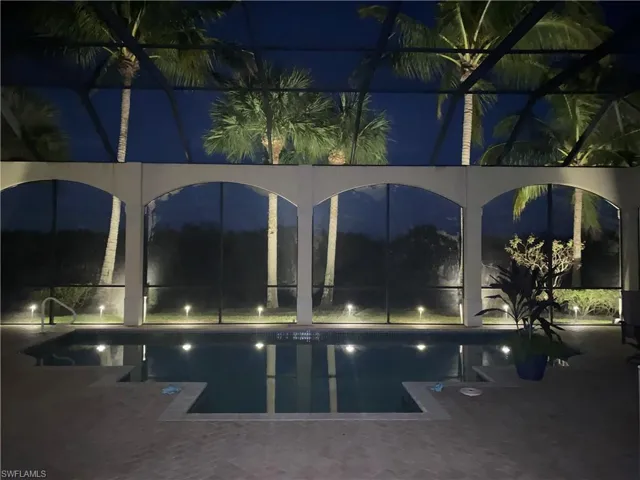 Pool at night