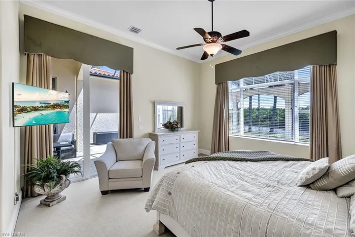 Easy access to the lanai from the primary bedroom