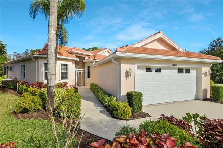 Beautifully landscaped front entry