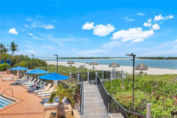 Community pool featuring a patio area and a water view