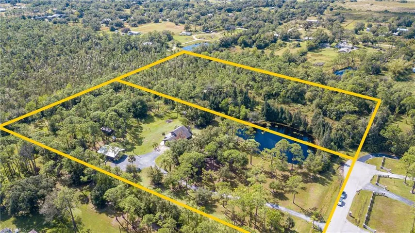 Aerial View Of 11540 Fox Hill Rd. The Adjacent 5 Acre Tract With Home And Outbuildings, Is Located In The Center Of The Adjacent 5 Acre Parcel In The Foreground, Is Also AVAILABLE FOR SALE. These 2 Lovely Properties Meet In The Middle With A .75/Acre Private Lake.