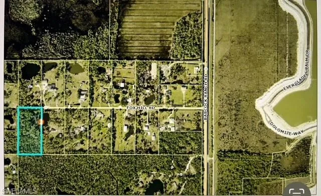 Aerial View Of 11540 Fox Hill Rd. (Babcock Ranch Is Pictured On The Right Side Of This Photo.) The Adjacent 5 Acre Tract With Home And Outbuildings, Is Located In The Center Of The Adjacent 5 Acre Parcel In The Foreground, Is Also AVAILABLE FOR SALE. These 2 Lovely Properties Meet In The Middle With A .75/Acre Private Lake.
