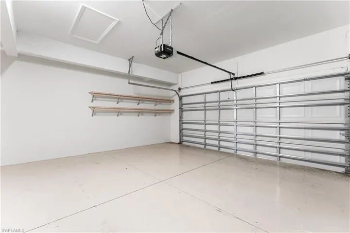 Oversized 2 car garage.