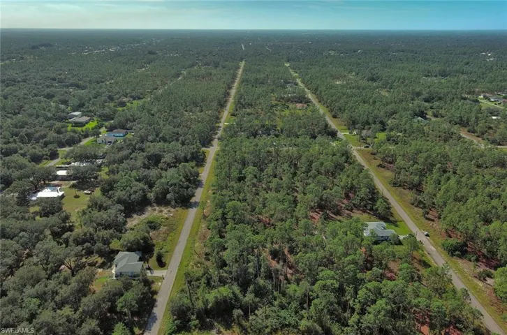 View of property location with a forest