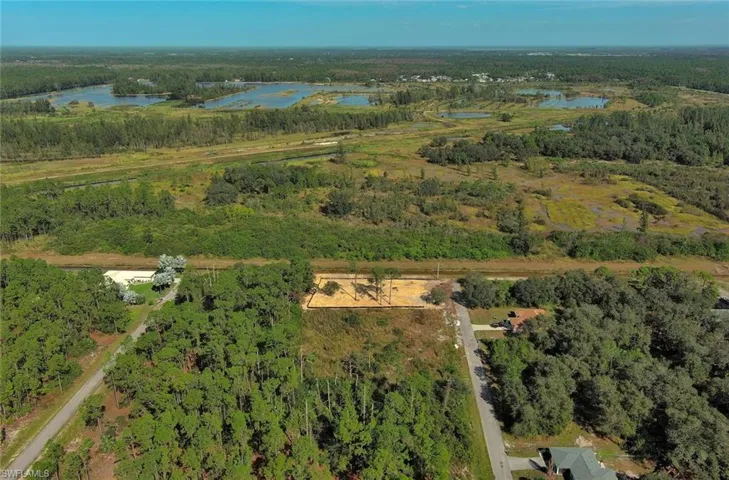Drone / aerial view of a large body of water