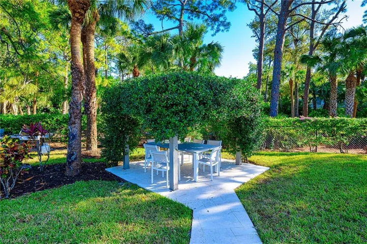 View of yard with a patio area