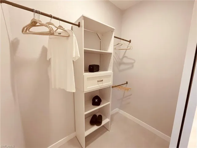 View of spacious closet