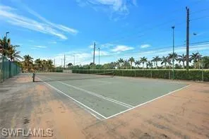 View of tennis court