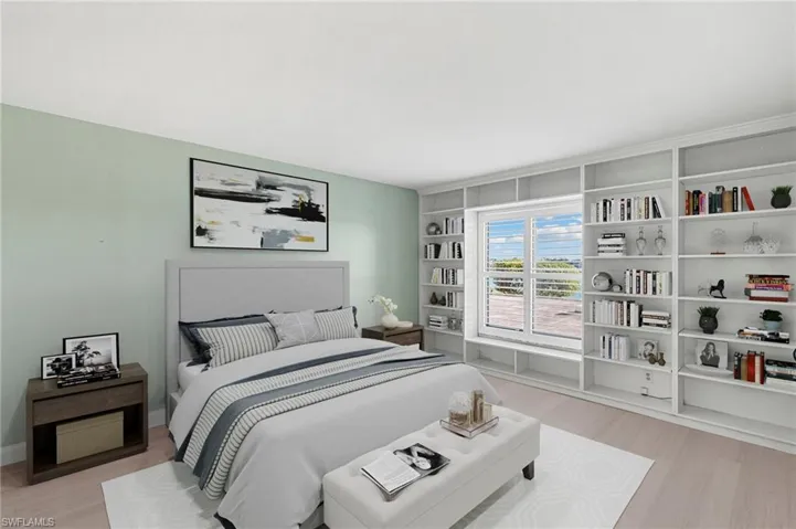 Guest bedroom - virtually staged