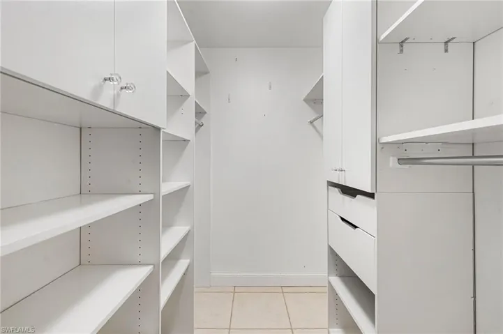 Custom closet in guest quarters