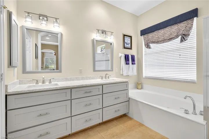 Primary bathroom walk in shower.