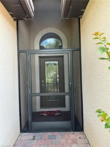 View of exterior entry