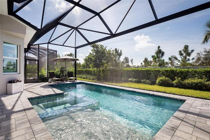 Sparkling pool and spa