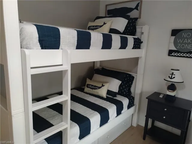 Bedroom featuring light wood-type flooring