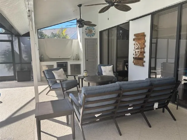 Seating area complete with fire pit