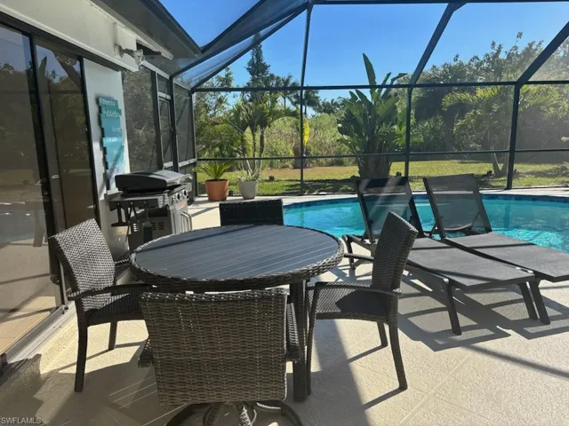 Outdoor dining area