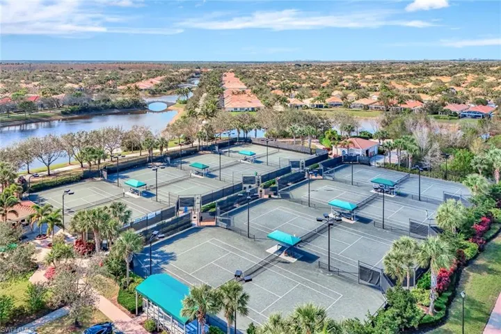 Eight Lighted Har-Tru Tennis Courts