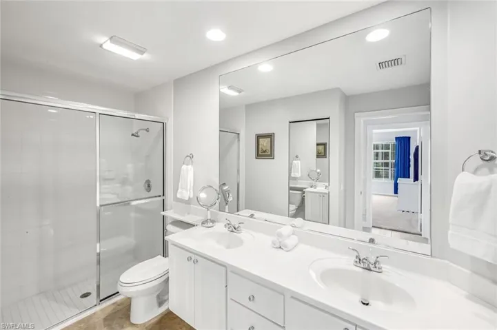 The Primary Bathroom delivers a refined spa-like atmosphere each and every day