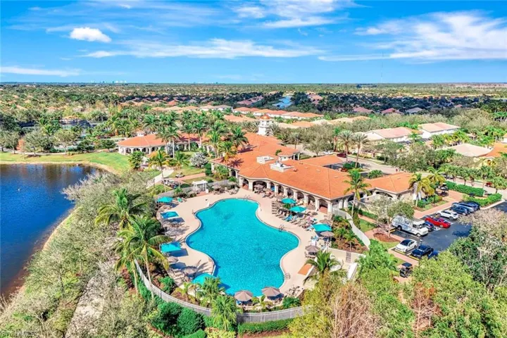 Aerial View of the Resort Style Pool