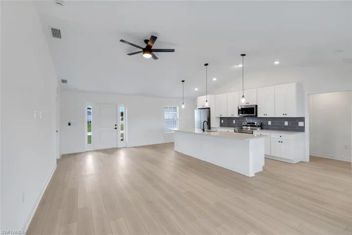 open concept floor plan