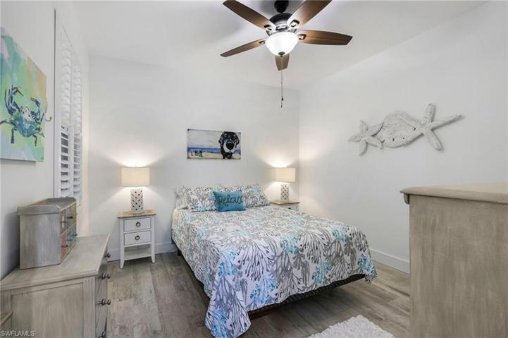 The guest bedroom is substantial at 12' x 12'