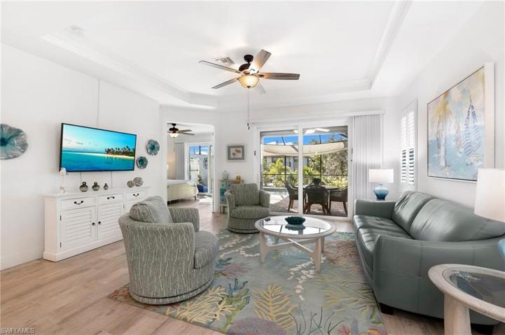 Ample space here in the 16' x 15' living room