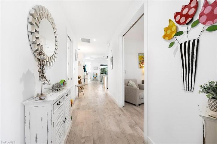 A beautiful luxury vinyl tile flooring throughout the home