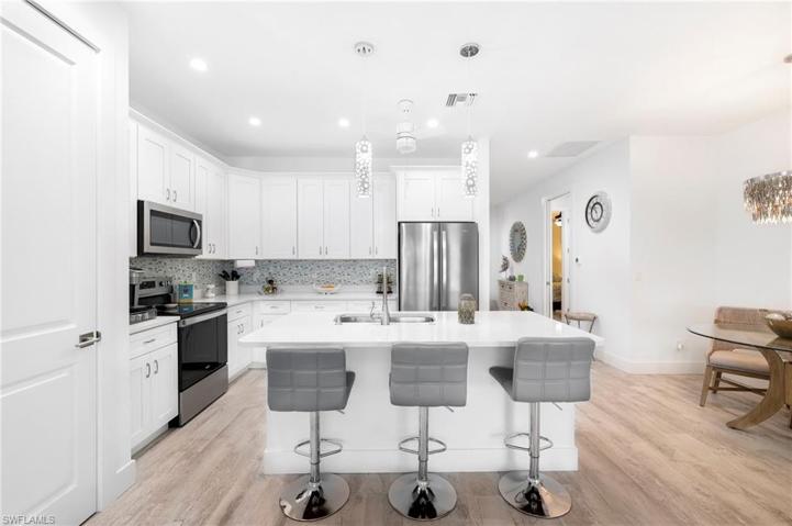 Lots of counter space with quartz counter tops throughout the home