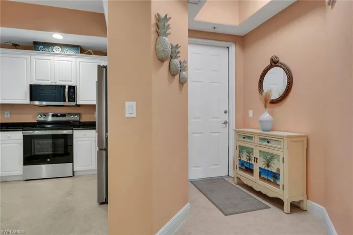 Entrance foyer with baseboards