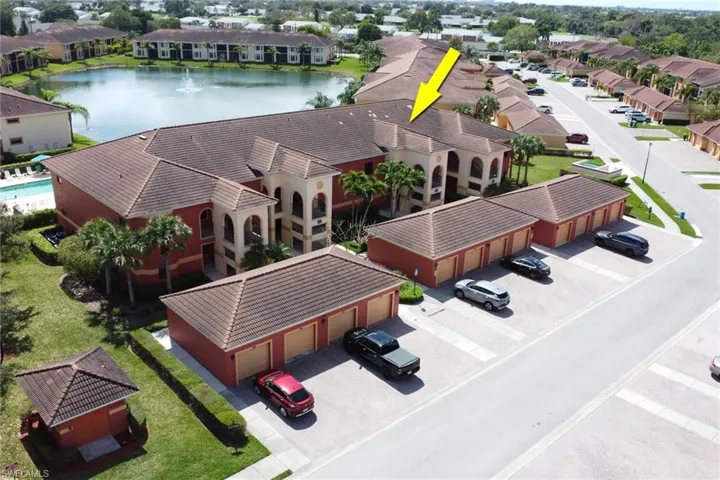 Drone / aerial view of a nearby body of water