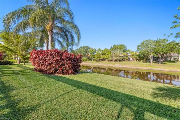 View of yard featuring a water view