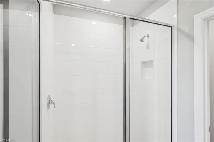 Bathroom featuring a stall shower