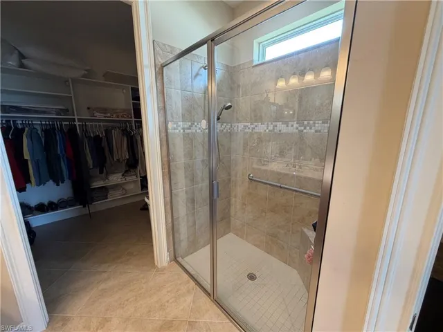 Shower with Glass Doors