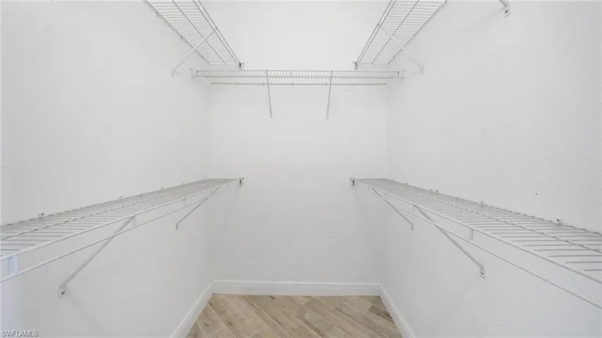 Not one but two gigantic walk-in closets in the Primary suite.