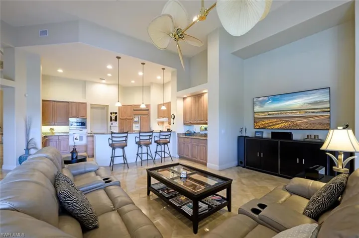 Great Room with built in Bar area and large seating area