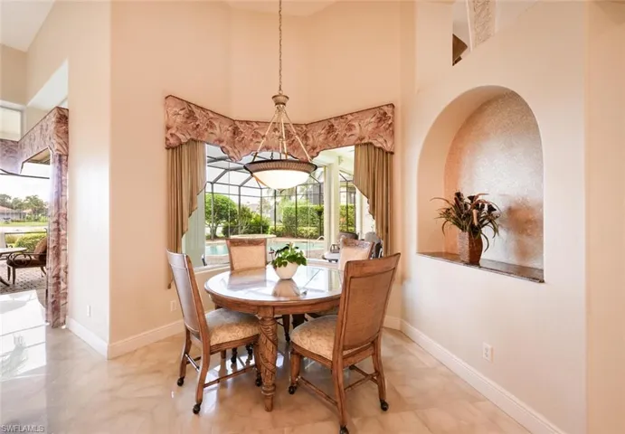 Eat in Kitchen with pool and lake views