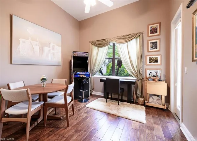 Guest Bedroom currently being used as a game  room with access to the Pool area