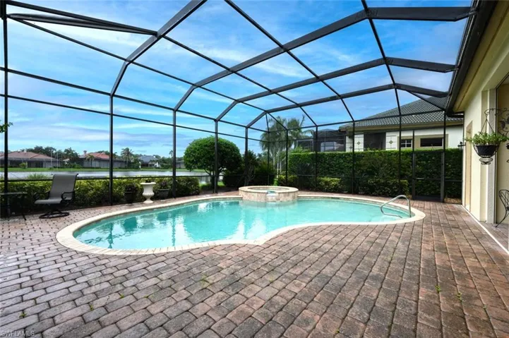 Pool area with plenty of privacy