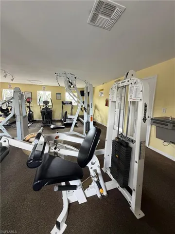 View of workout area