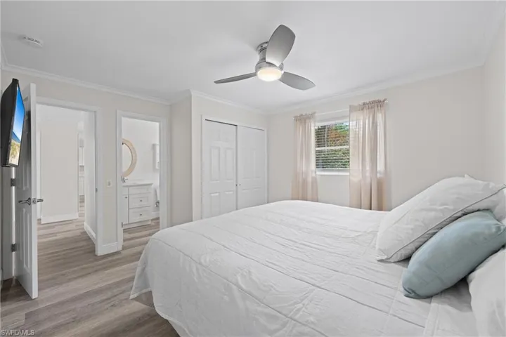 Primary bedroom with ensuite bathroom
