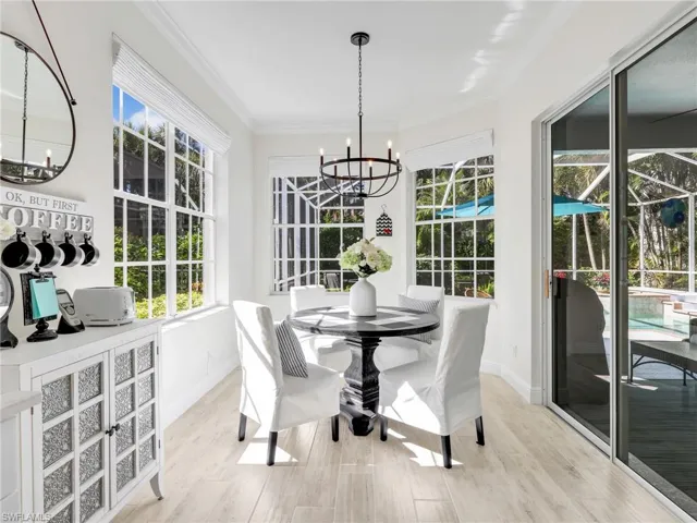 Eat in Kitchen with Pool and Landscape Views