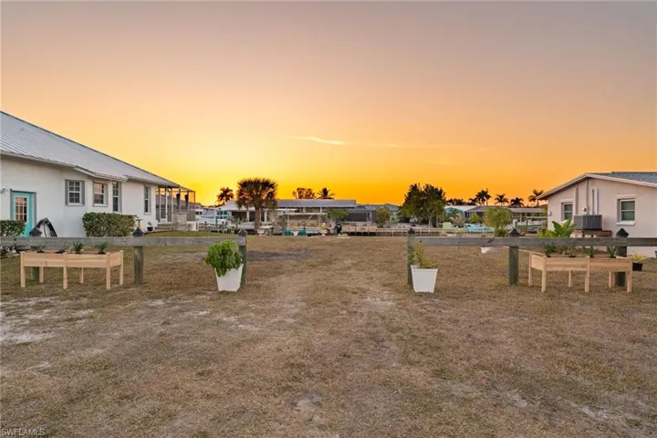 Extra lot with fence and parking