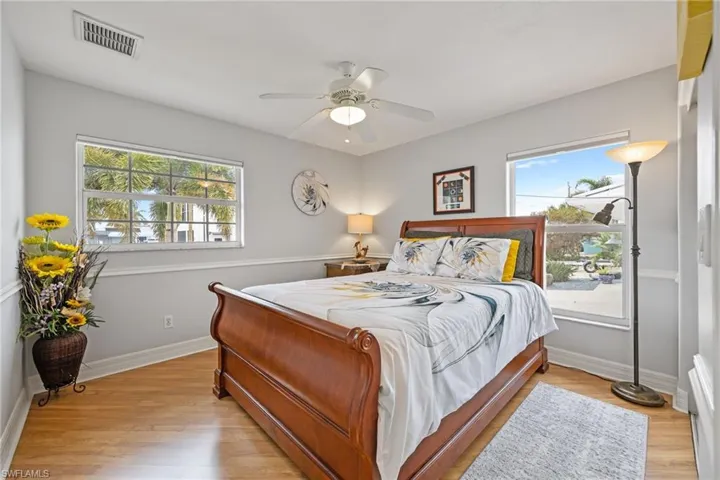 3rd Bedroom featuring laminate floors and a ceiling fan